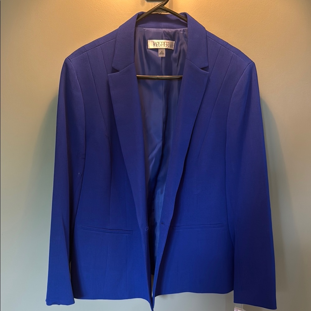 Kasper Blue Blazer Classic Business Style
